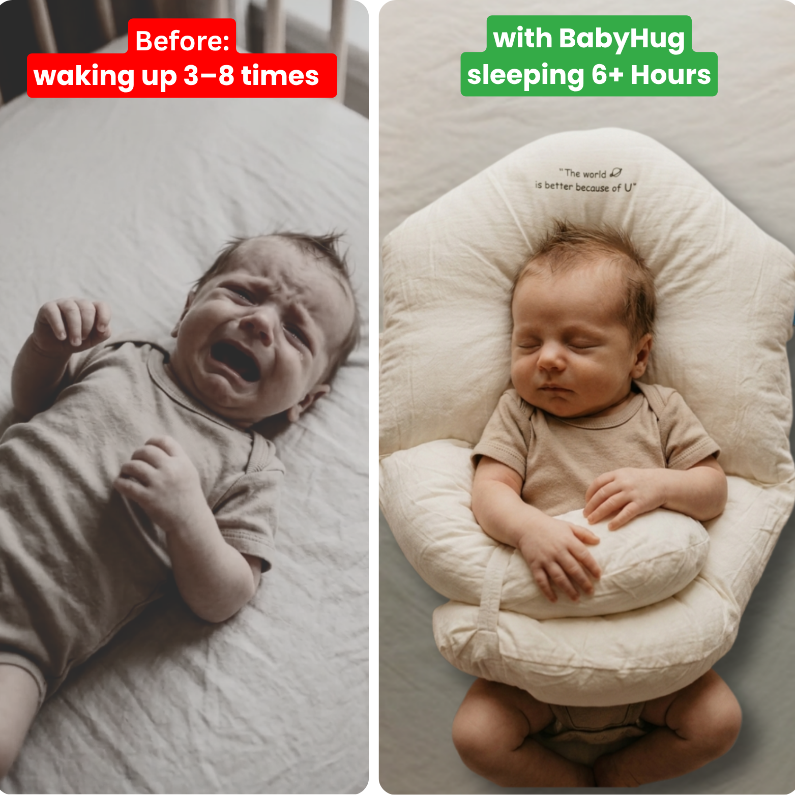 BabyHug - Put an end to your sleepless nights!